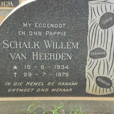 HEERDEN Schalk Willem, van 1934-1975