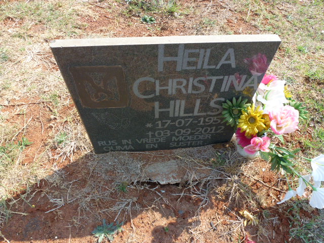 HILLS Heila Christina 1957-2012