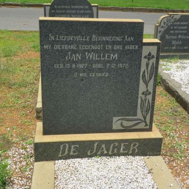 JAGER Jan Willem, de 1927-1972