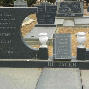 JAGER Marthinus Lötter 1923-1982