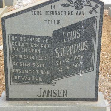 JANSEN Louis Stephanus 1956-1982