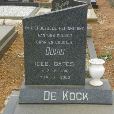KOCK Doris, de nee BATES 1916-2003