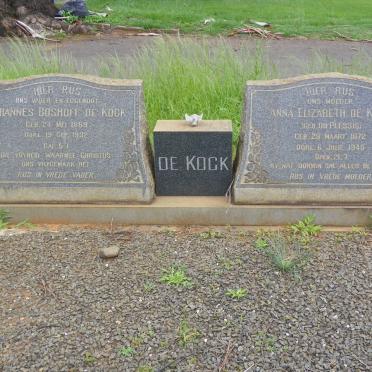 KOCK Johannes Boshoff, de 1859-1932 &amp; Anna Elizabeth DU PLESSIS 1872-1945