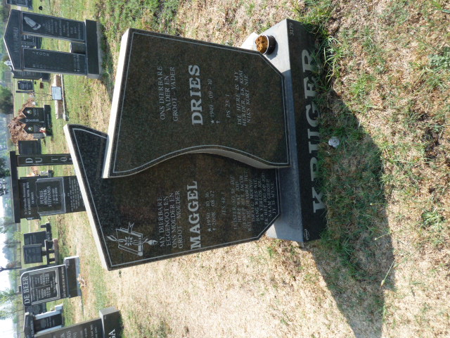 KRUGER Dries 1949- &amp; Maggel 1950-2008