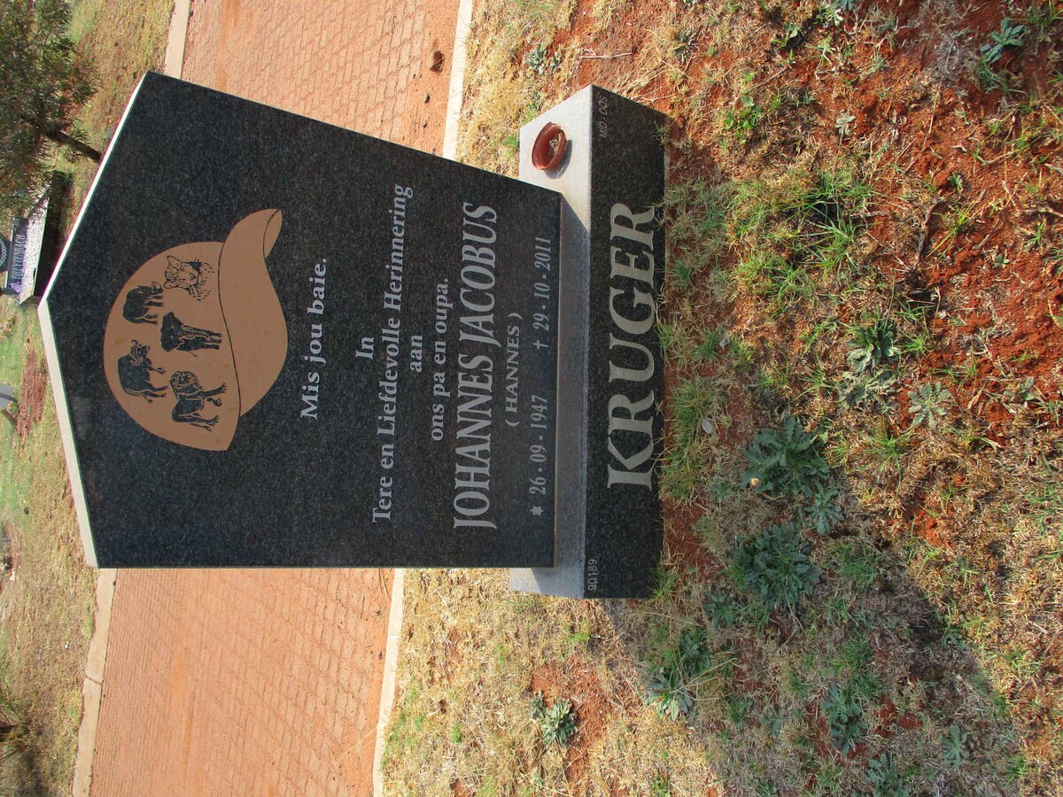 KRUGER Johannes Jacobus 1947-2011