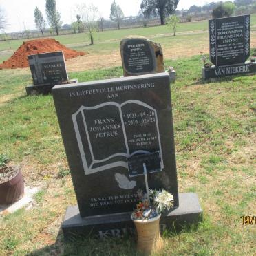 KRUGER Frans Johannes Petrus 1933-2010