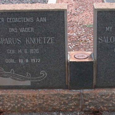 KNOETZE Casparus 1876-1972 &amp; Solomina Maria PELSER 1886-1963