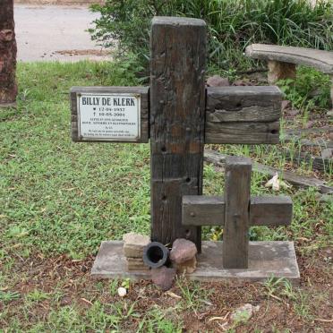 KLERK Billy, de 1937-2001