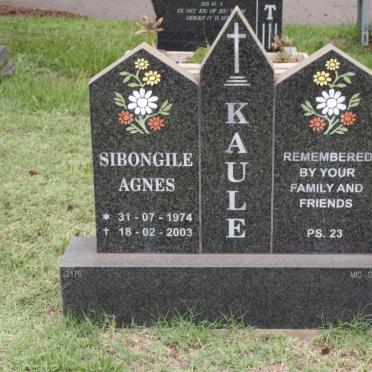 KAULE Sibongile Agnes 1974-2003