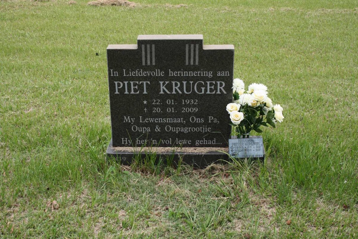 KRUGER Piet 1932-2009