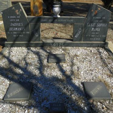 KOTZE Andries Hermanus 1899-1986 &amp; Elsie Sophia Maria SMIT 1907-1984