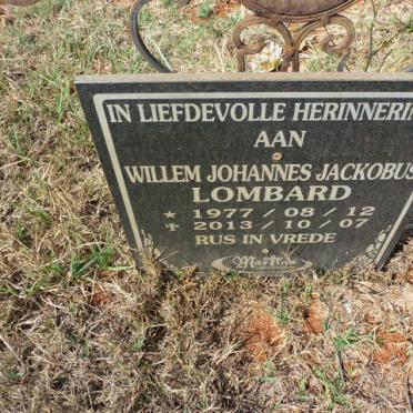 LOMBARD Willem Johannes Jackobus 1977-2013