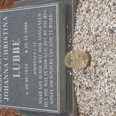 LUBBE Johanna Christina 1919-2008