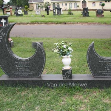 MERWE Kir, van der 1922-2003 &amp; Babs 1931-2003