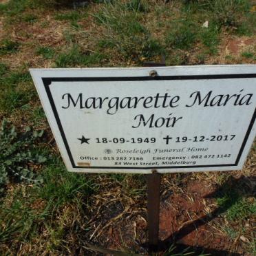 MOIR Margarette Maria 1949-2017