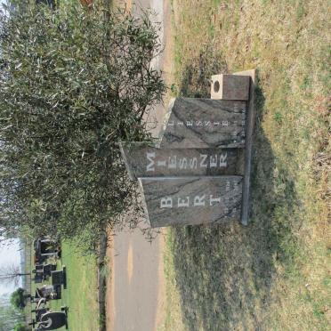 MIESSNER Bert 1926-2007 &amp; Liessie 1934-2019