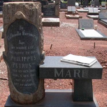 MARÉ Philippus Petrus 1889-1963