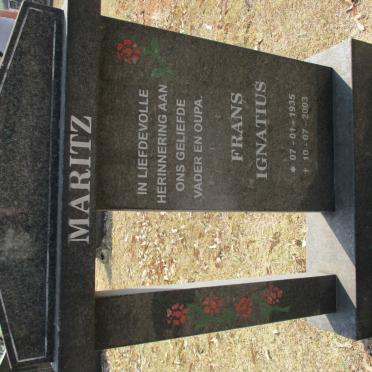 MARITZ Frans Ignatius 1935-2003