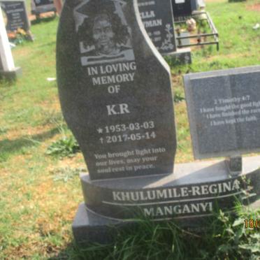 MANGONYI Khulumile Regina K.R. 1953-2017