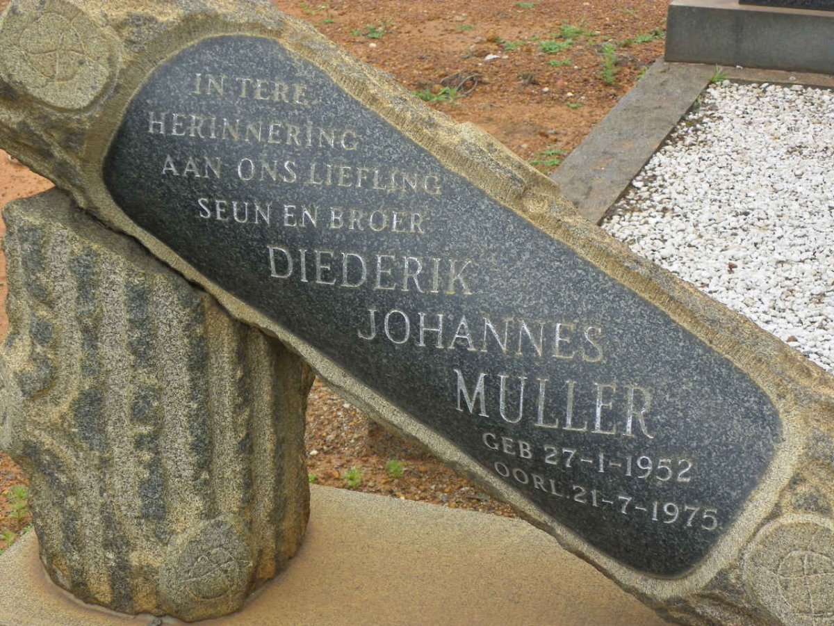 MULLER Diederik Johannes 1952-1975