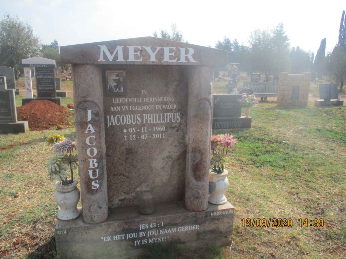 MEYER Jacobus Phillipus 1960-2011