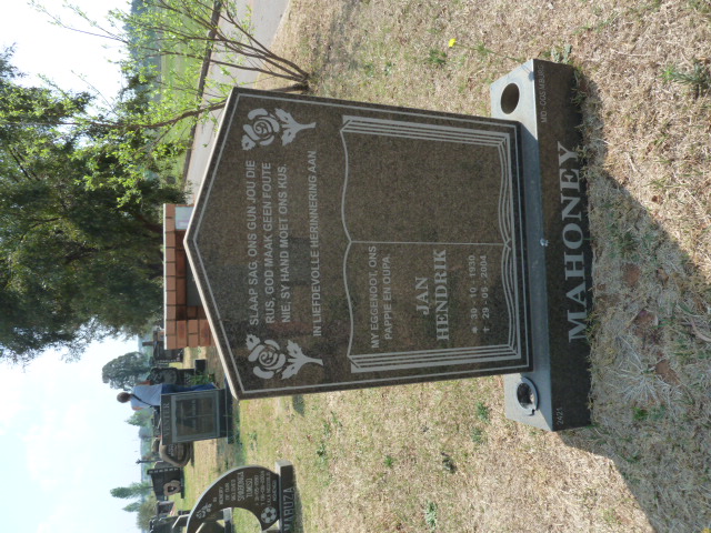 MAHONEY Jan Hendrik 1930-2004