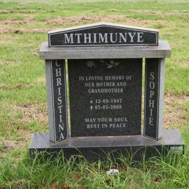 MTHIMUNYE Christina Sophie 1947-2008
