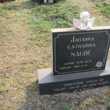 NAUDÉ Johanna Catharina 1970-2010