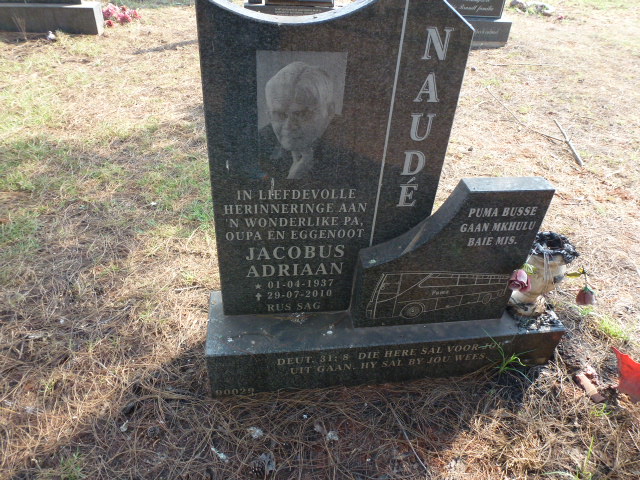 NAUDE Jacobus Adriaan 1937-2010