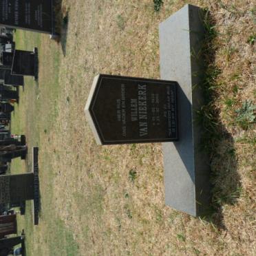 NIEKERK Willem, van 193?-2006