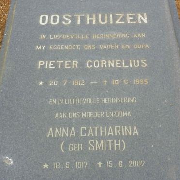 OOSTHUIZEN Pieter Cornelius 1912-1995 &amp; Anna Catharina SMITH 1917-2002