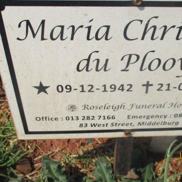 PLOOY Maria Christina, du 1942-2017
