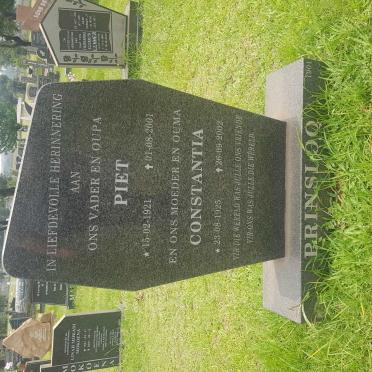 PRINSLOO Piet 1921-2001 &amp; Constantia 1925-2002
