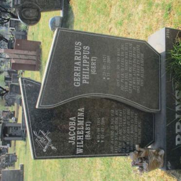 PRINSLOO Gerhardus Philippus 1923-2005 &amp; Jacoba Wilhelmina 1919-2005