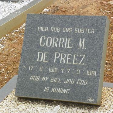PREEZ Corrie M., de 1912-1981