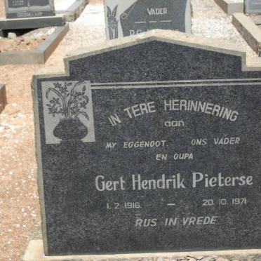 PIETERSE Gert Hendrik 1916-1971