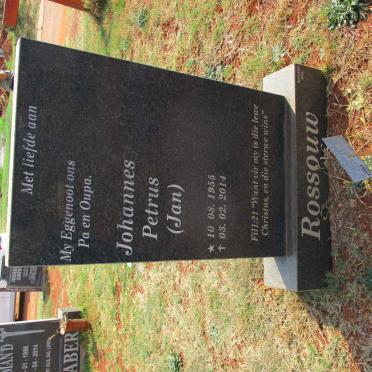 ROSSOUW Johannes Petrus 1955-2014