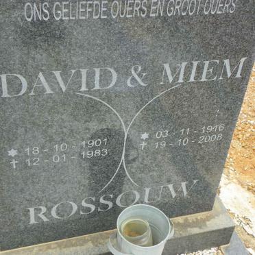 ROSSOUW David 1901-1983 &amp; Miem 1916-2008