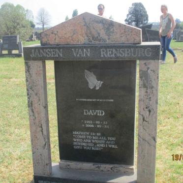 RENSBURG David, Jansen van 1953-2006