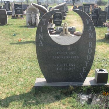 ROOYEN Tina, van 1927-2007