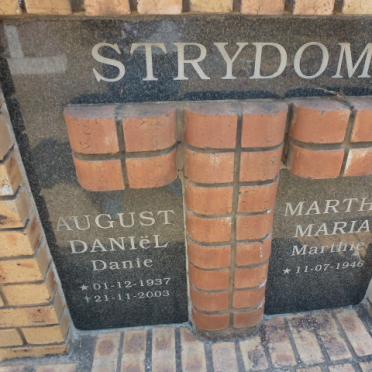 STRYDOM August Daniel 1937-2003 &amp; Martha Maria 1946-