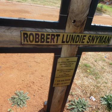 SNYMAN Robbert Lundie 1948-2017
