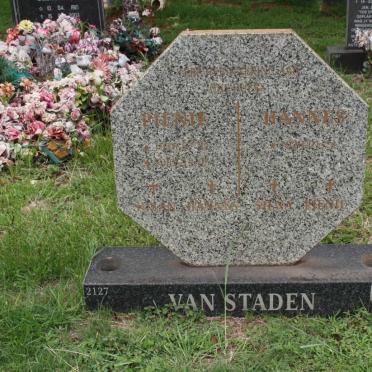 STADEN Hannes, van 1920- &amp; Pienie 1926-2002