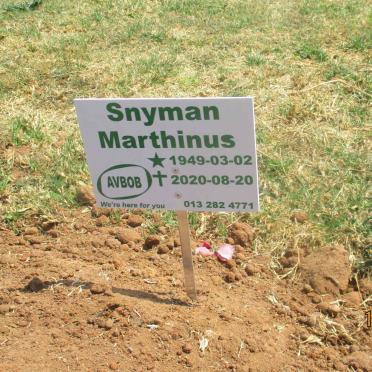 SNYMAN Marthinus 1949-2020