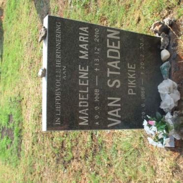 STADEN Madelene Maria, van 1968-2010 :: VAN STADEN Pikkie 1988-2018
