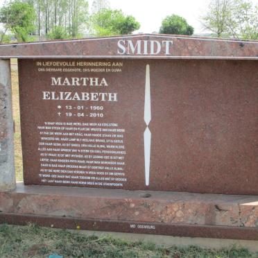 SMIDT Martha Elizabeth 1960-2010