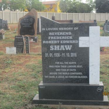 SHAW Frederick Robert Edward 1936-2016