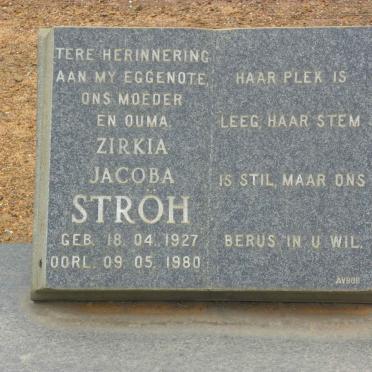 STRÖH Zirkia Jacoba 1927-1980