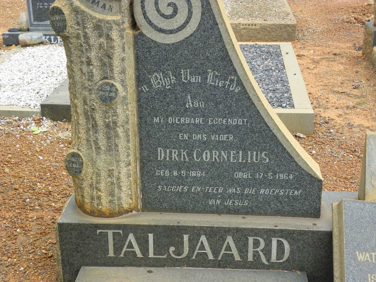 TALJAARD Dirk Cornelius 1884-1964 &amp; Gerhardus Josua LIEBENBERG voorheen TALJAARD nee DE JAGER 1897-1975 #2