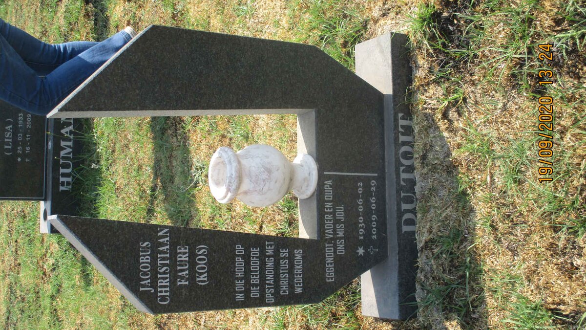 TOIT Jacobus Christiaan Faure, du 1930-2009